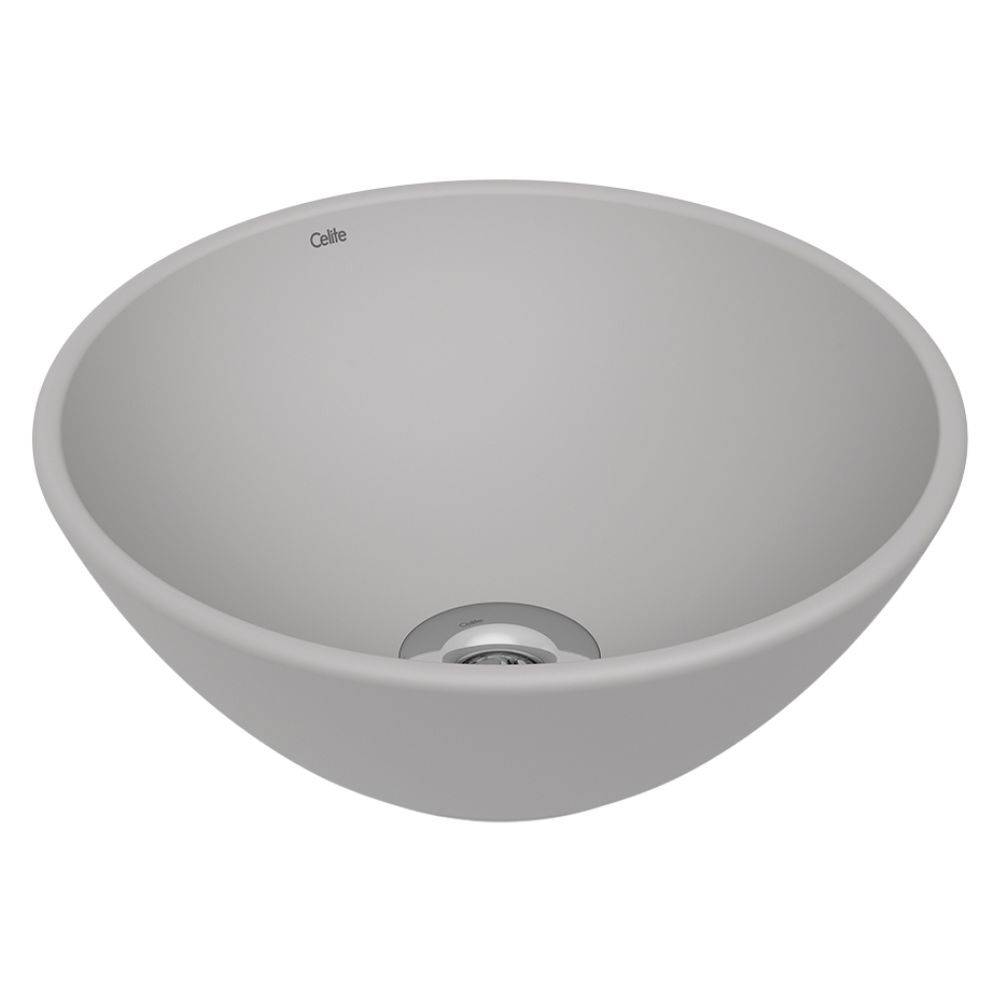 Cuba de Apoio Redonda R1 35cm Branca Celite