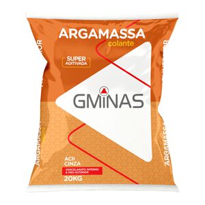 Argamassa ACII Uso Interno e Externo Colante 20kg Cinza GMINAS
