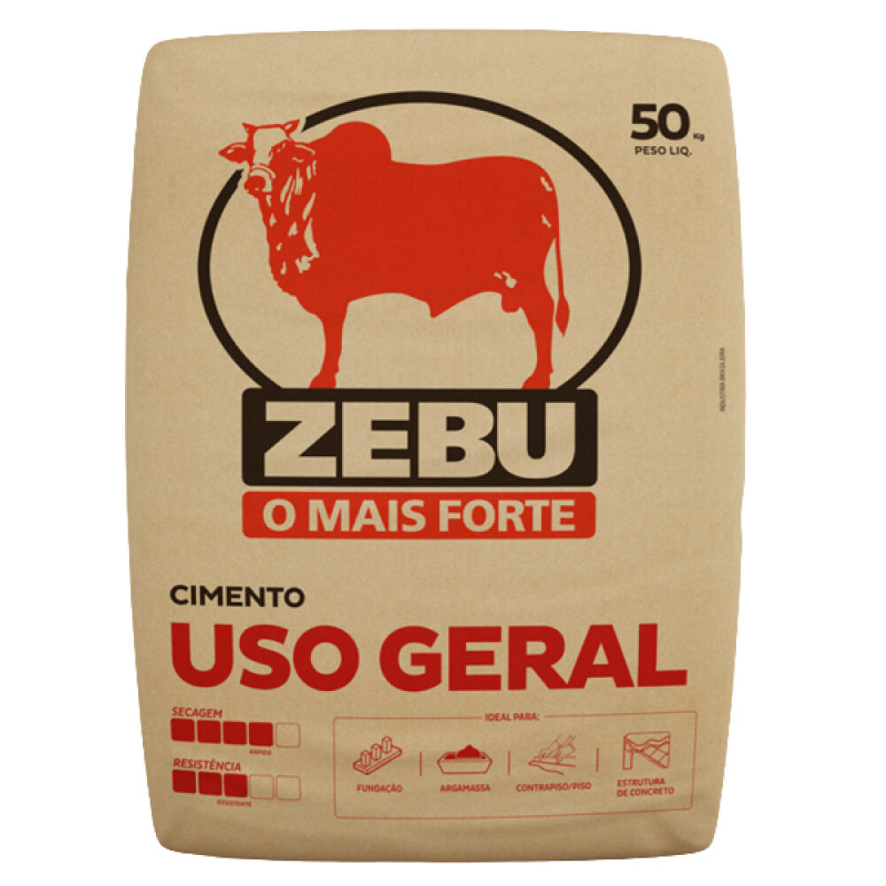 Cimento Zebu Uso Geral CP II 50kg