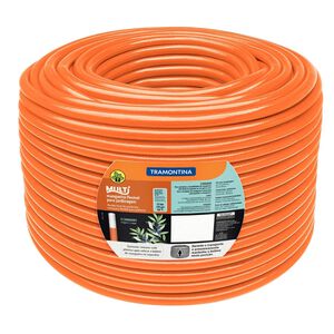 Mangueira para Jardim 1/2" PVC 3 Camadas Laranja 200m Tramontina