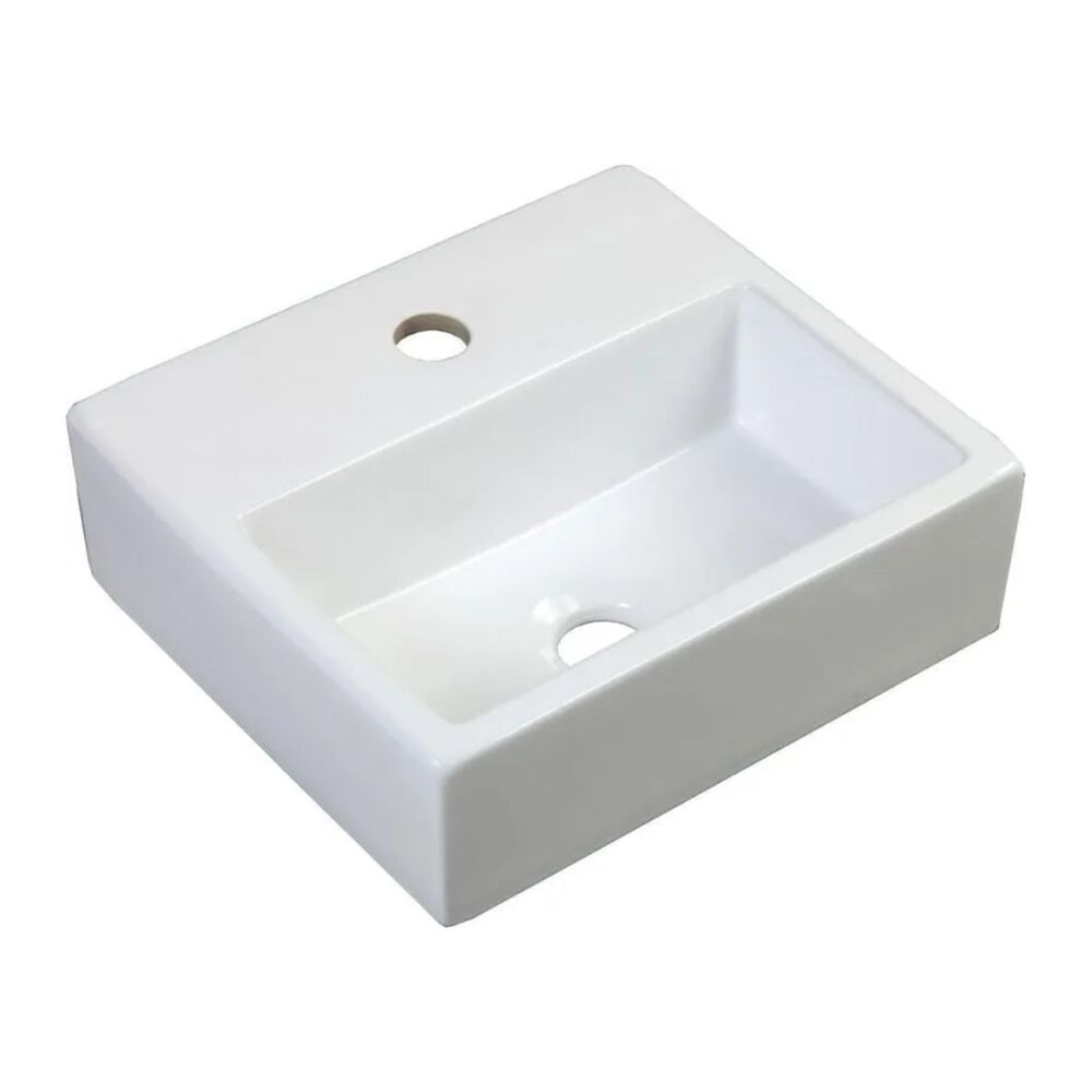 Cuba de Apoio para Lavat&oacute;rio Retangular 35x31,5cm Branco Addra