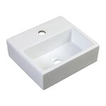 Cuba de Apoio para Lavat&oacute;rio Retangular 35x31,5cm Branco Addra