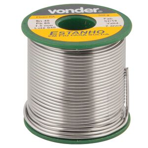 Estanho em Fio 1,5mm 40x60 500g Vonder