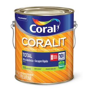 Tinta Esmalte Fosco Coralit Total 3,6L Coral