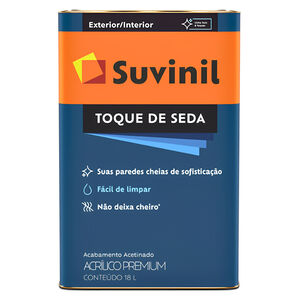 Tinta Acr&iacute;lica Acetinada Toque de Seda Premium 18L Suvinil