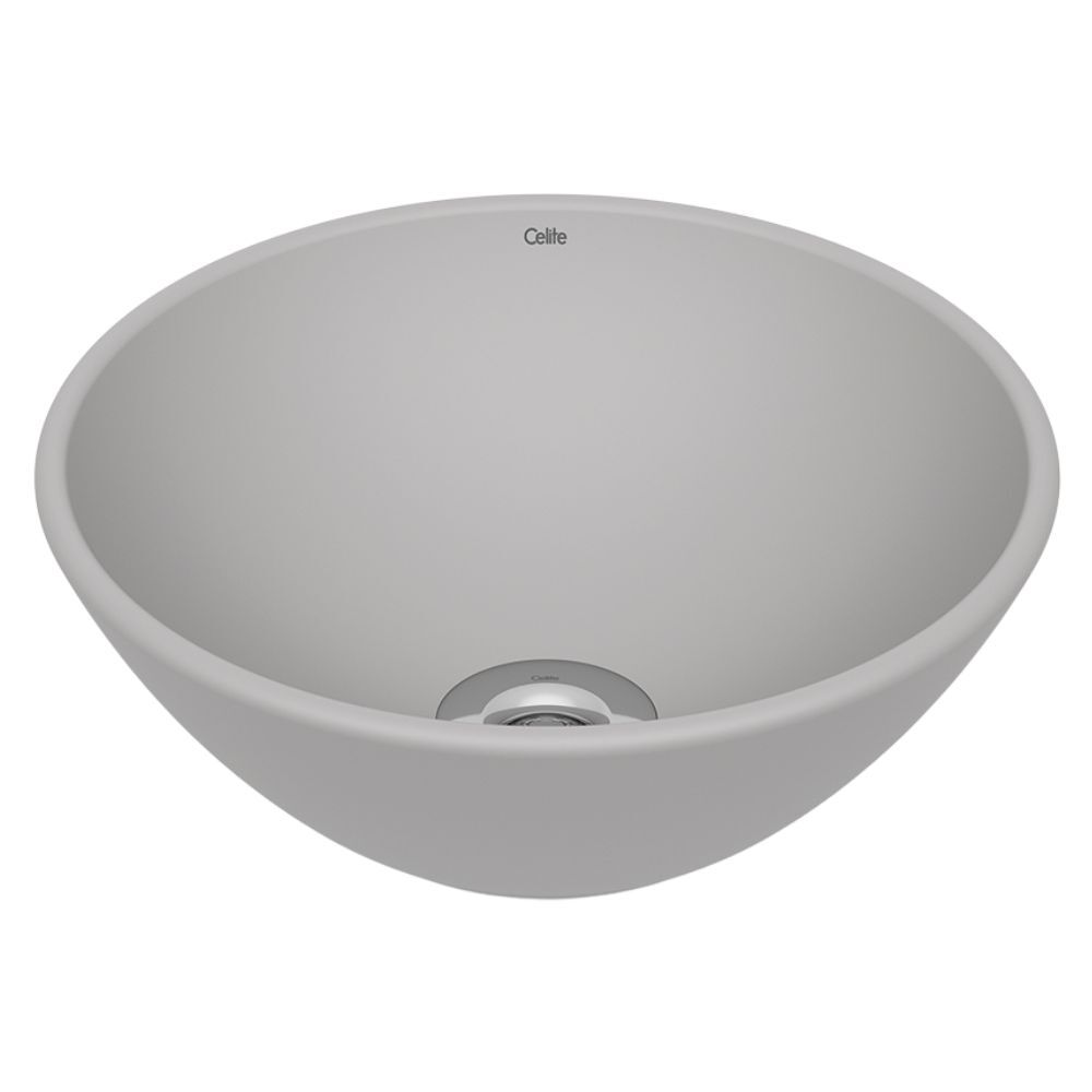 Cuba de Apoio Redonda R1 35cm Branca Celite