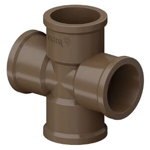 Cruzeta PVC Marrom Sold&aacute;vel 3/4" 25mm Tigre