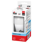 L&acirc;mpada Led Bulbo 12W Luz Branca 6500K Bivolt Kian
