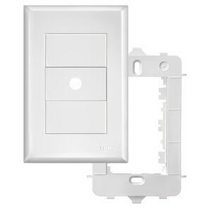 Placa 4x2 com Suporte Sa&iacute;da de Fio 10mm Evidence 2884 Fame