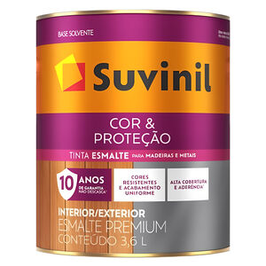 Esmalte Sint&eacute;tico Cor & Prote&ccedil;&atilde;o Premium Brilhante 3,6L Suvinil