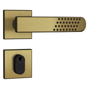 Fechadura Stam 803/21 Externa Acabamento Oxidado E-Coat - Roseta Quadrada 1