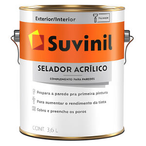 Selador Acr&iacute;lico Branco 3,6L Suvinil