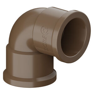 Joelho 90&deg; Sold&aacute;vel PVC Marrom Tigre