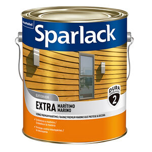 Verniz Acetinado Extra Mar&iacute;timo Natural 3,6L Sparlarck