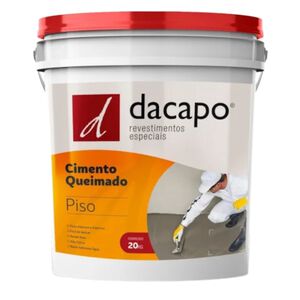 Cimento Queimado para Piso Interior e Exterior 20Kg Dacapo