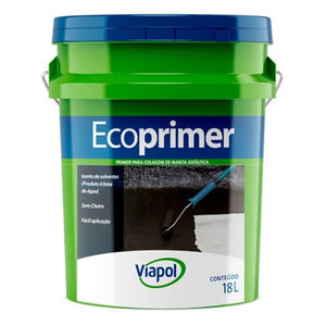 Primer para Manta Asf&aacute;ltica Ecoprimer 18L Preto Viapol