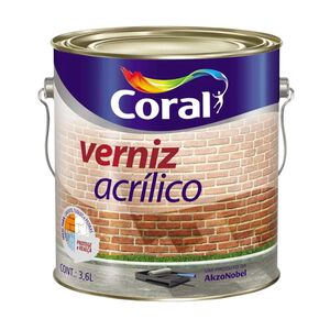 Verniz Acr&iacute;lico 3,6L Incolor Coral