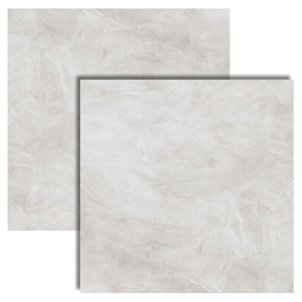 Porcelanato Ciment&iacute;cio Polido Borda Retificada 84x84cm Pulpis Cinza Delta (Caixa com 2,80m&sup2;)