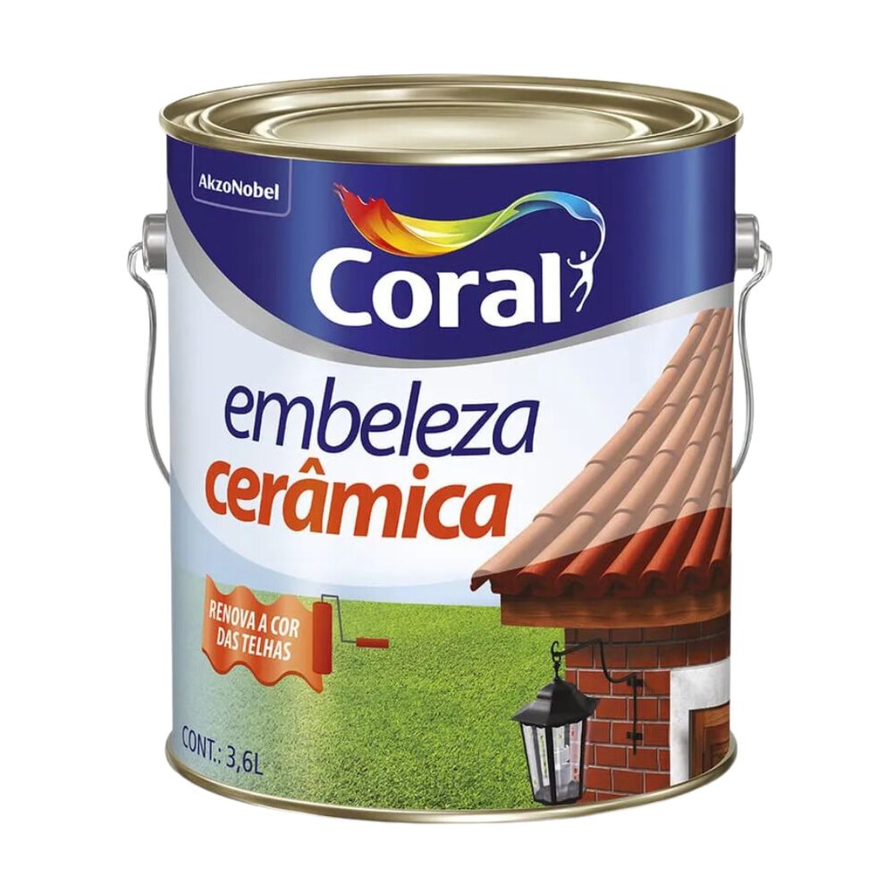 Tinta Premium Brilhante Embeleza Cer&acirc;mica 3,6L Coral