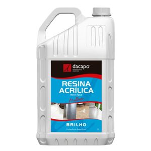Resina Acr&iacute;lica Acabamento Interno Piso Cimento Queimado 5L Dacapo