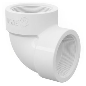 Joelho 90&deg; Rosc&aacute;vel &Aacute;gua Fria Branco Tigre