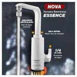 Torneira El&eacute;trica Parede Branca Essence 110V 4600W Lorezentti