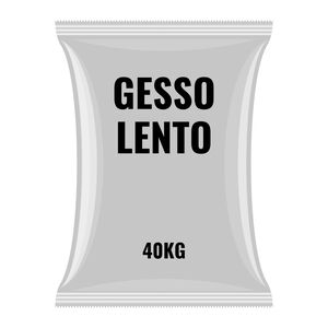 Gesso Lento em P&oacute; Branco 40Kg Gen&eacute;rico