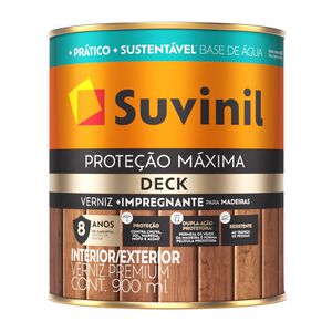 Verniz Acetinado Deck  Prote&ccedil;&atilde;o M&aacute;xima 900mL Suvinil