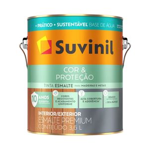 Esmalte Brilhante Base &Aacute;gua Cor & Prote&ccedil;&atilde;o 3,6L Suvinil