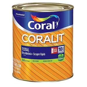Esmalte Sint&eacute;tico Brilhante Coralit Branco 900ml Coral