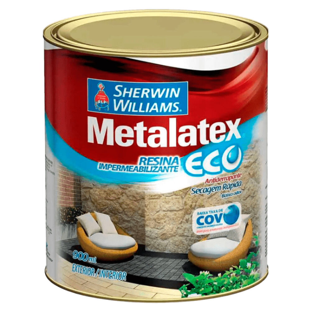 Resina Acr&iacute;lica Impermeabilizante Eco Metalatex 900ml Sherwin Williams