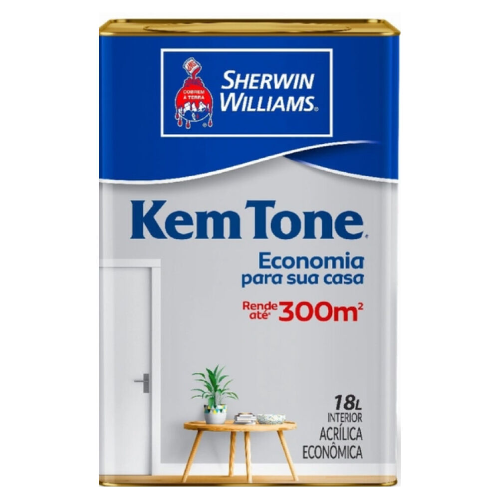 Tinta Acr&iacute;lica Fosco Kem Tone 18L Sherwin Williams