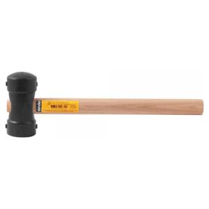Martelo de Borracha Preto 40mm com Cabo em Madeira Vonder