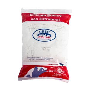 Cimento Branco n&atilde;o Estrutural 1Kg Urso Polar