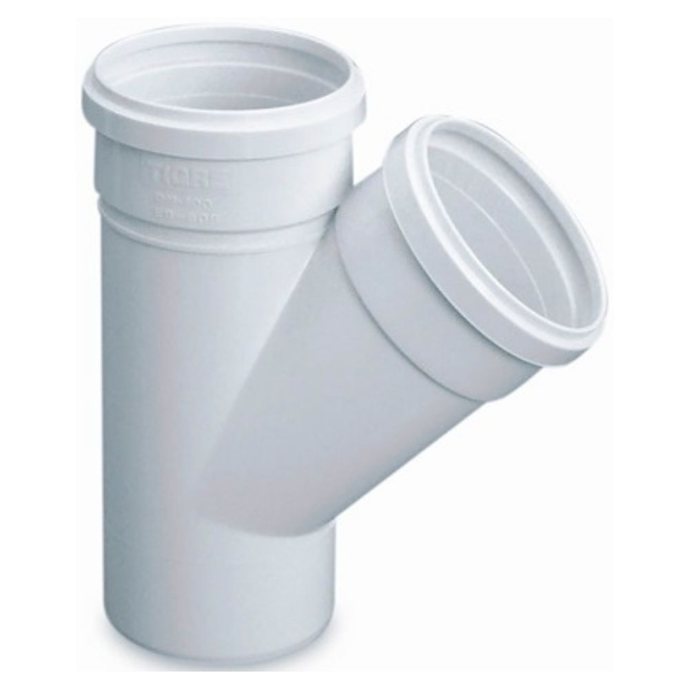 Jun&ccedil;&atilde;o Simples Esgoto 100x100mm Branco Tigre