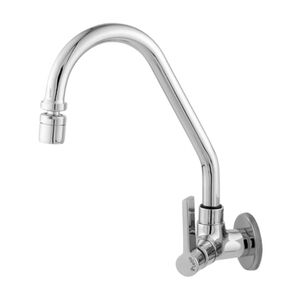 Torneira de Parede para Cozinha  Bica Alta C17 Cromada Le&atilde;o