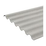 Telha Fibrocimento Impermeabilizada Ondulada 5mm 183x110cm Casalit