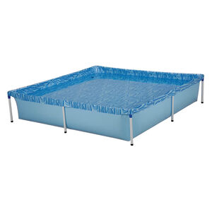 Piscina de Arma&ccedil;&atilde;o Infantil Retangular em PVC de 1500 Litros Azul MOR