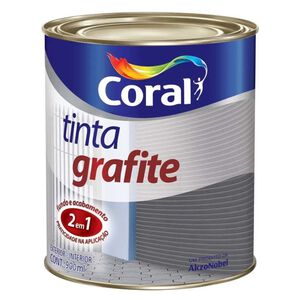 Esmalte Sint&eacute;tico Tinta Grafite Fosco 900ml Coral
