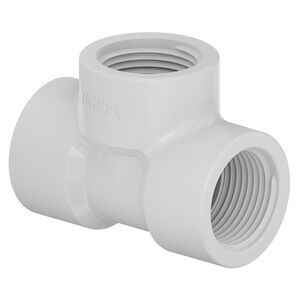 T&ecirc; Rosc&aacute;vel PVC Branco Tigre