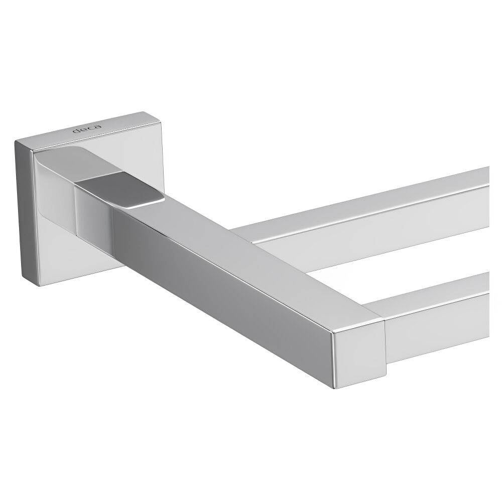 Porta Toalha com Barra Dupla Quadratta Cromado Deca