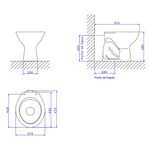 Vaso Sanit&aacute;rio Convencional Izy Cinza Deca