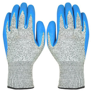 Luva Resistente ao Corte Banho L&aacute;tex Natural N&deg; 9 CA 34131 Plastcor