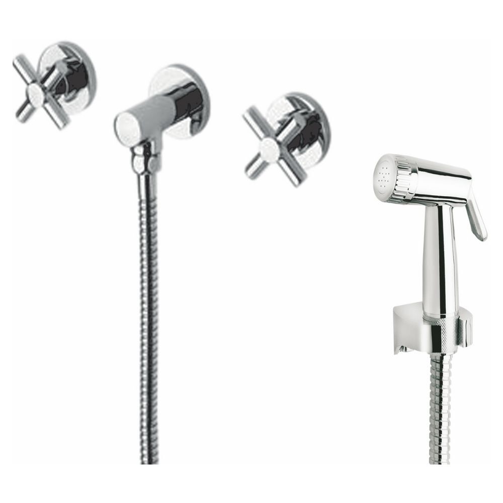 Misturador para Ducha Higi&ecirc;nica com Base Slim Cross Perflex