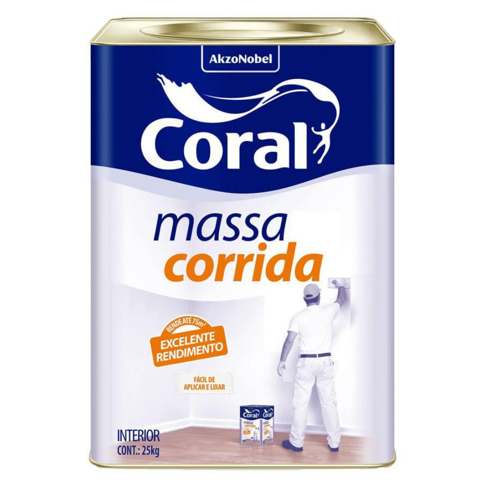Massa Corrida 25kg Coral