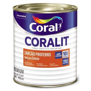 Fundo Zarc&atilde;o Proferro Coralit Laranja 900ml Coral