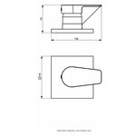 Misturador Monocomando para Chuveiro Led Rose Fosco Perflex