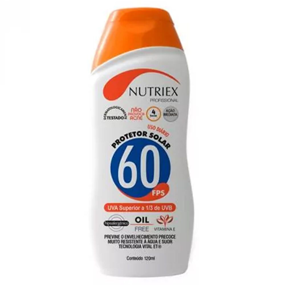 Protetor Solar Profissional FPS 60 120ml Nutriex