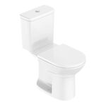 Kit Vaso Sanit&aacute;rio com Caixa Acoplada e Assento Sanit&aacute;rio Debba Round Branco Roca