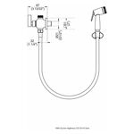 Ducha Higi&ecirc;nica com Deriva&ccedil;&atilde;o Ros&eacute; Fosco Color Dom Perflex